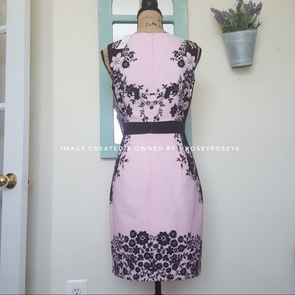 New York & Co Career Pink Floral Sheath Dress - Picture 5 of 7